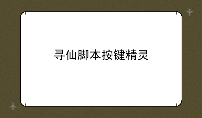 寻仙脚本按键精灵