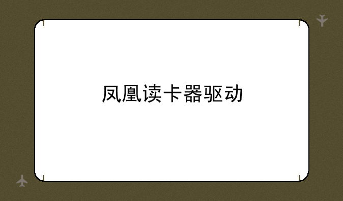 凤凰读卡器驱动