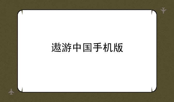 遨游中国手机版