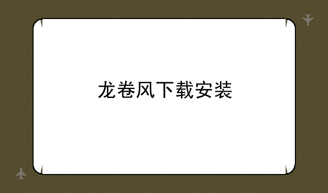 龙卷风下载安装