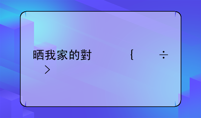 晒我家的小神兽句子