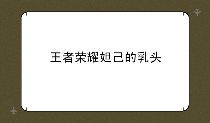王者荣耀妲己的乳头