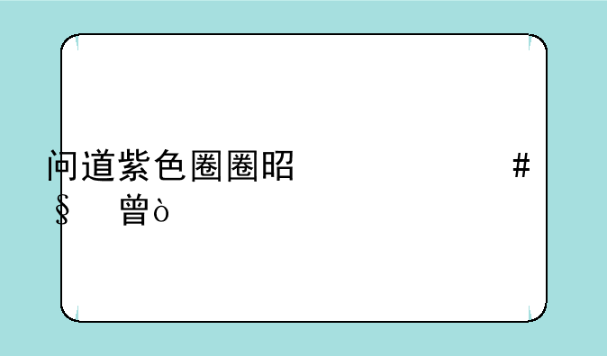 问道紫色圈圈是什么天书？