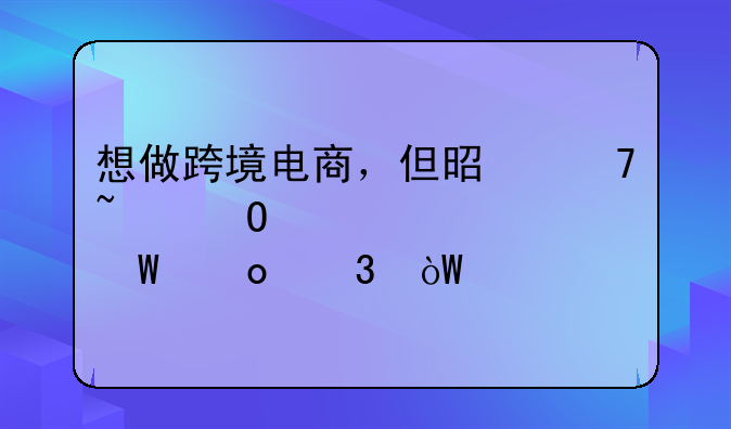 想做跨境电商，但是不知道该如何进行引流