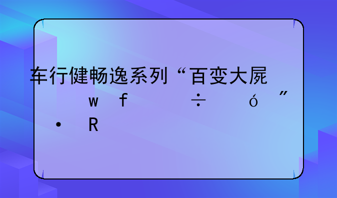 车行健畅逸系列“百变大屏”智能导航热销