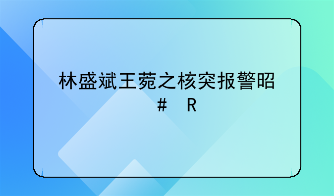 林盛斌王菀之核突报警是什么电影