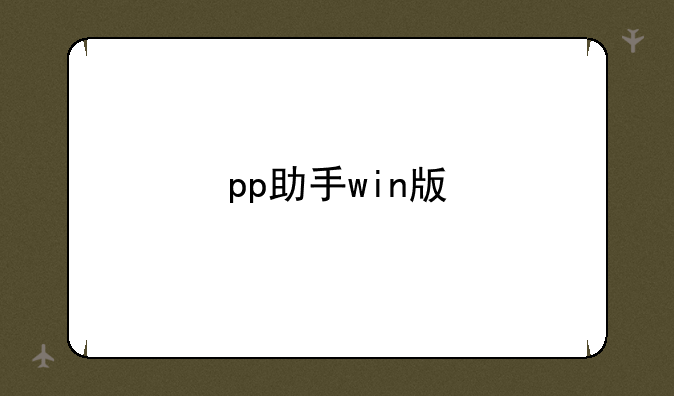 pp助手win版