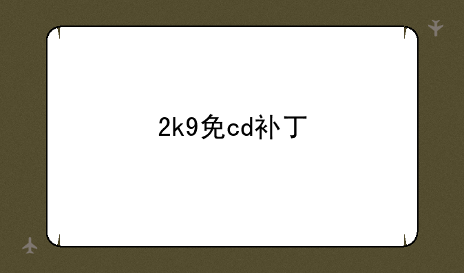 2k9免cd补丁