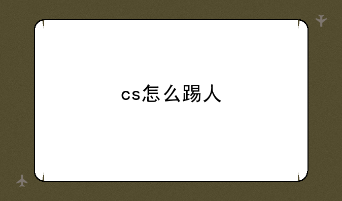 cs怎么踢人