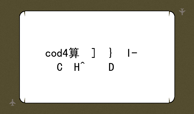 cod4算号器__cod4秘籍