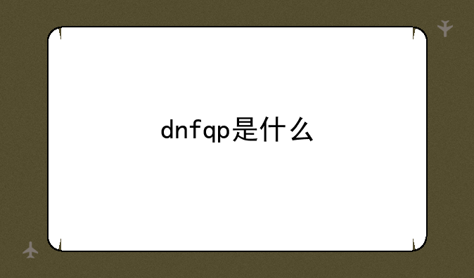 dnfqp是什么
